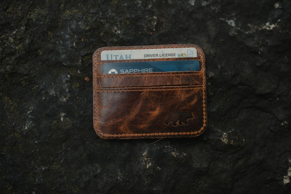 Kodiak Leather Co. Bifold Wallet Dark Walnut