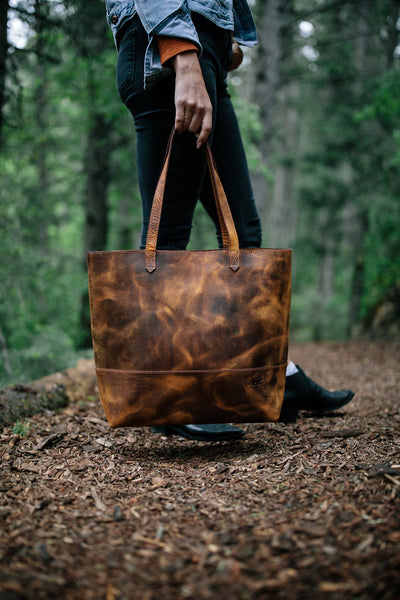 Kodiak Leather Co. 60L Weekender Duffel Dark Walnut