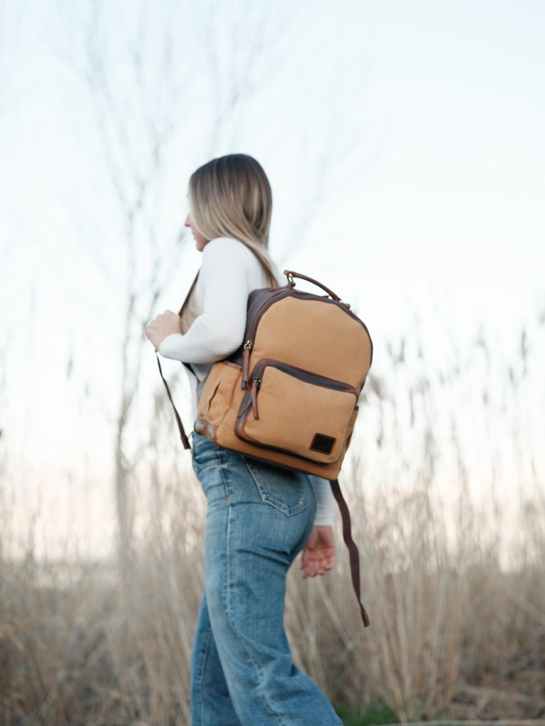 Day Traveler Canvas Backpack – Kodiak Leather