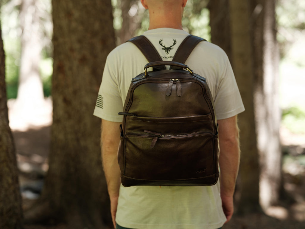 カ*キ様 【現CTHY）】 Smooth Leather BackPack Kannah Canyon Leather Backpack - HPG Brands