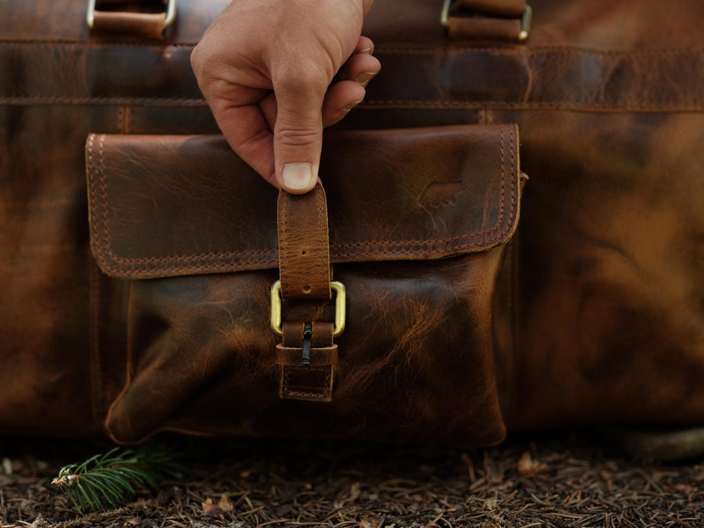 60L Weekender Duffel – Kodiak Leather