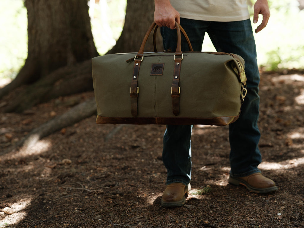 aok7703 leather duffel backpack 50L Augustine Duffel – Kodiak Leather