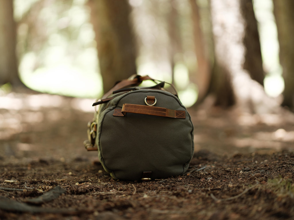 55L Nomad Canvas Duffel – Kodiak Leather