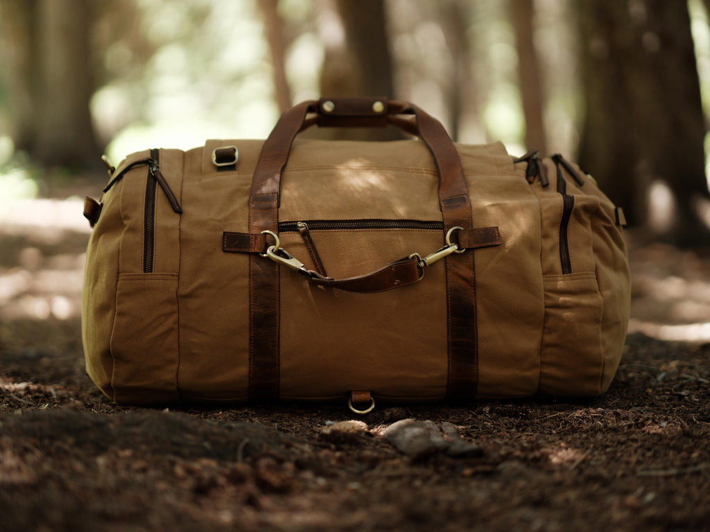 85L Nomad Canvas Duffel – Kodiak Leather