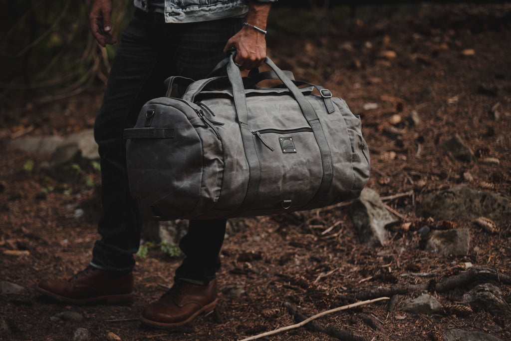 85L Nomad Canvas Duffel – Kodiak Leather