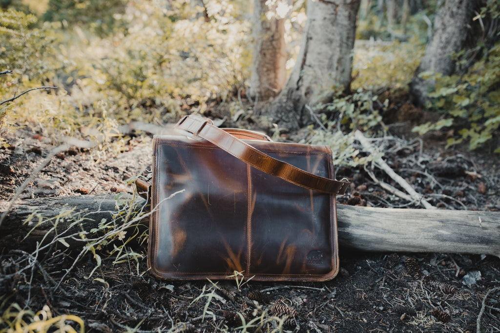 18 inch Buffalo Leather Briefcase – Kodiak Leather