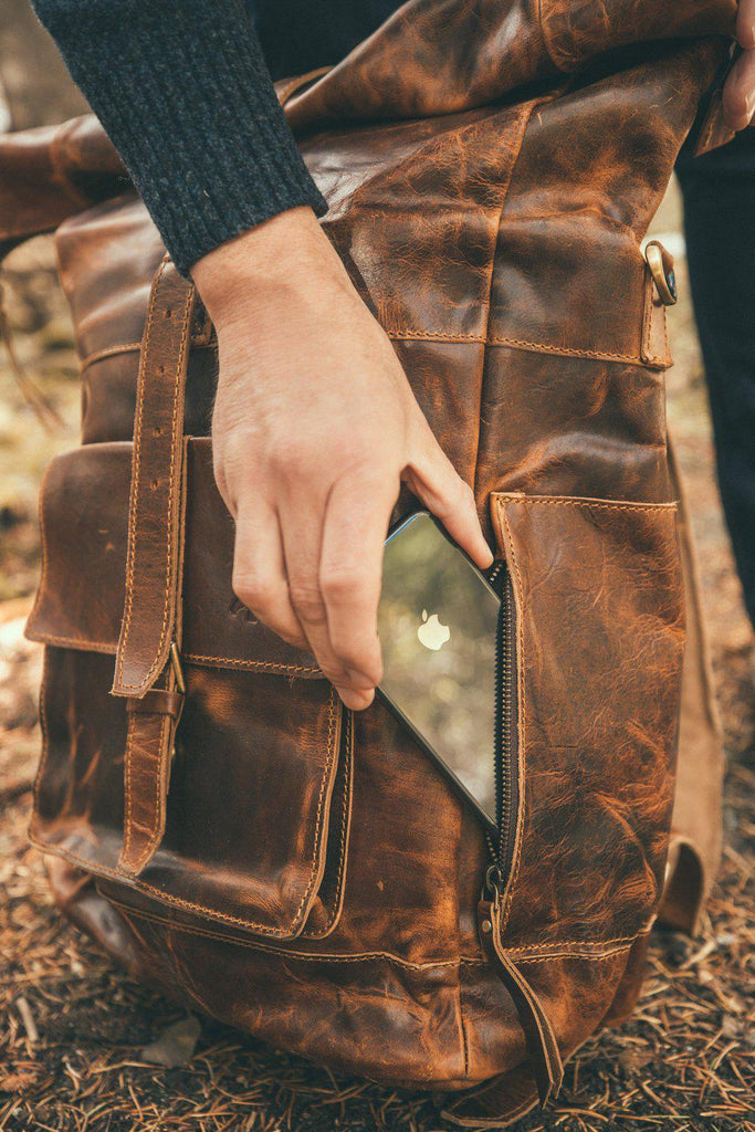 Kobuk Leather Backpack - Midnight Black Kobuk Leather Backpack - Midnight Black