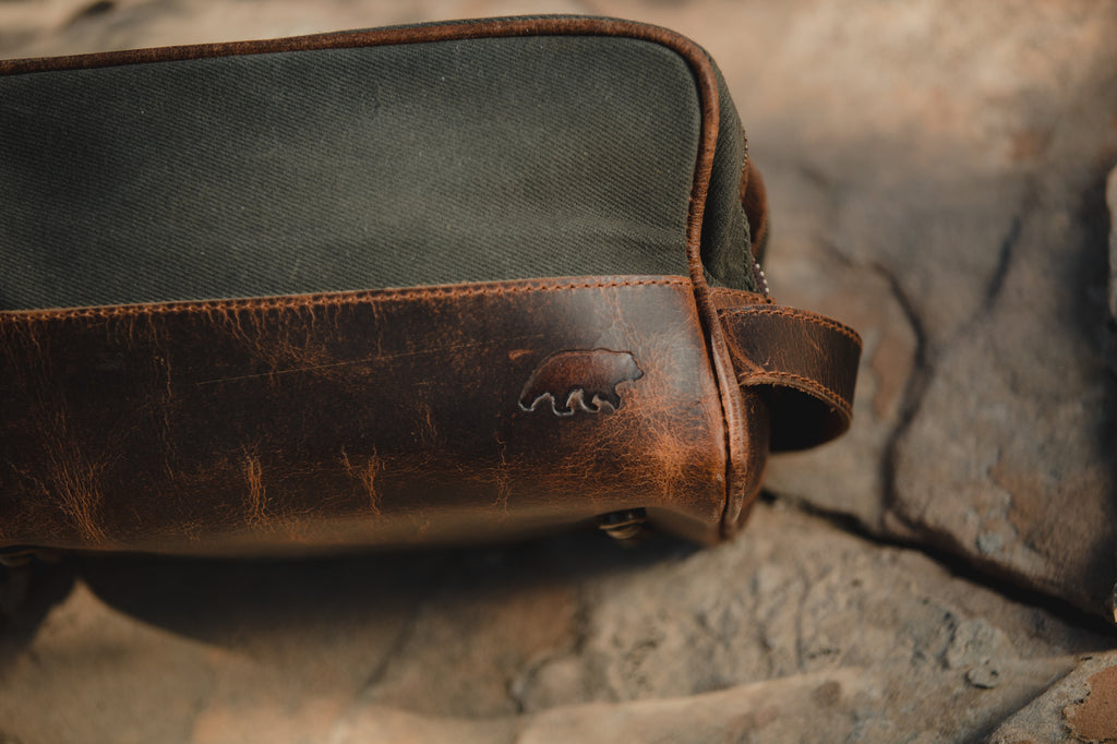doppsåk waterproof & leak-proof travel toiletry bag Canvas Dopp Bag – Kodiak Leather