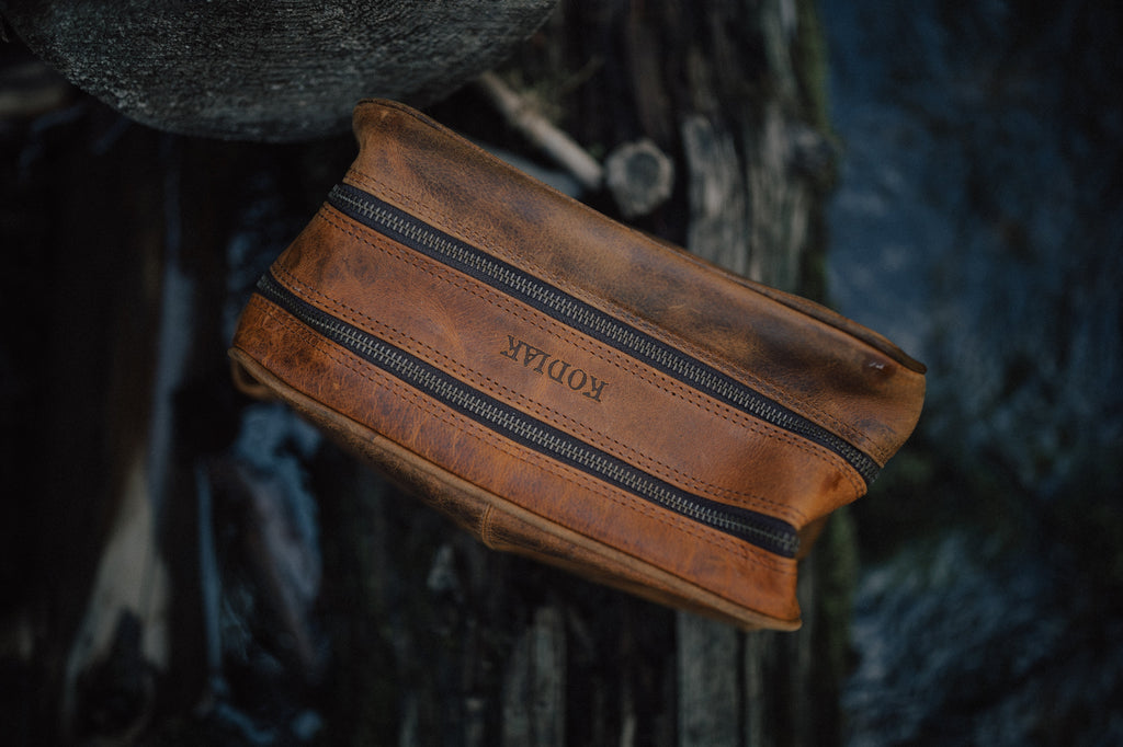 Buffalo Leather Dopp - LG – Kodiak Leather