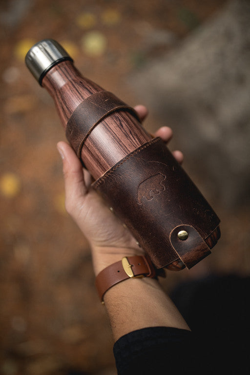 Leather Water Bottle Holder – Kodiak Leather