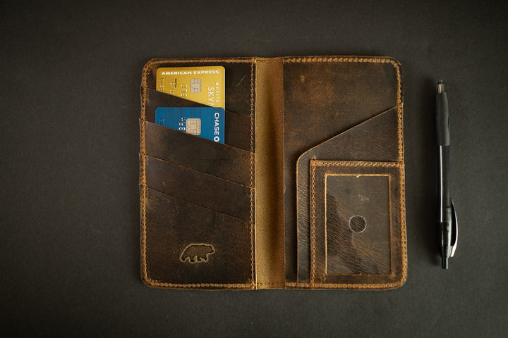 Leather Checkbook Wallet – Kodiak Leather Co.