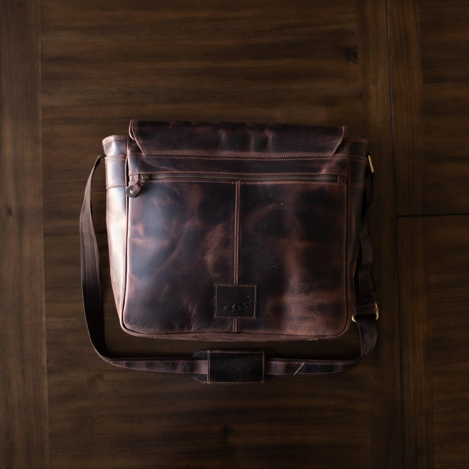 Kasilof Messenger 16 inch – Kodiak Leather