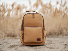 25L Traveler Canvas Backpack Tan