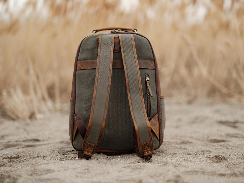 canvasbag co leather convertible backpack 25L Traveler Canvas Backpack – Kodiak Leather
