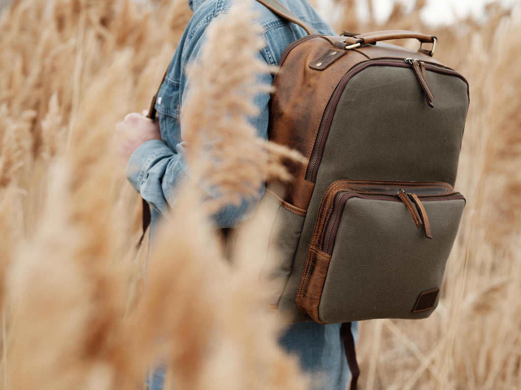 25L Traveler Canvas Backpack – Kodiak Leather