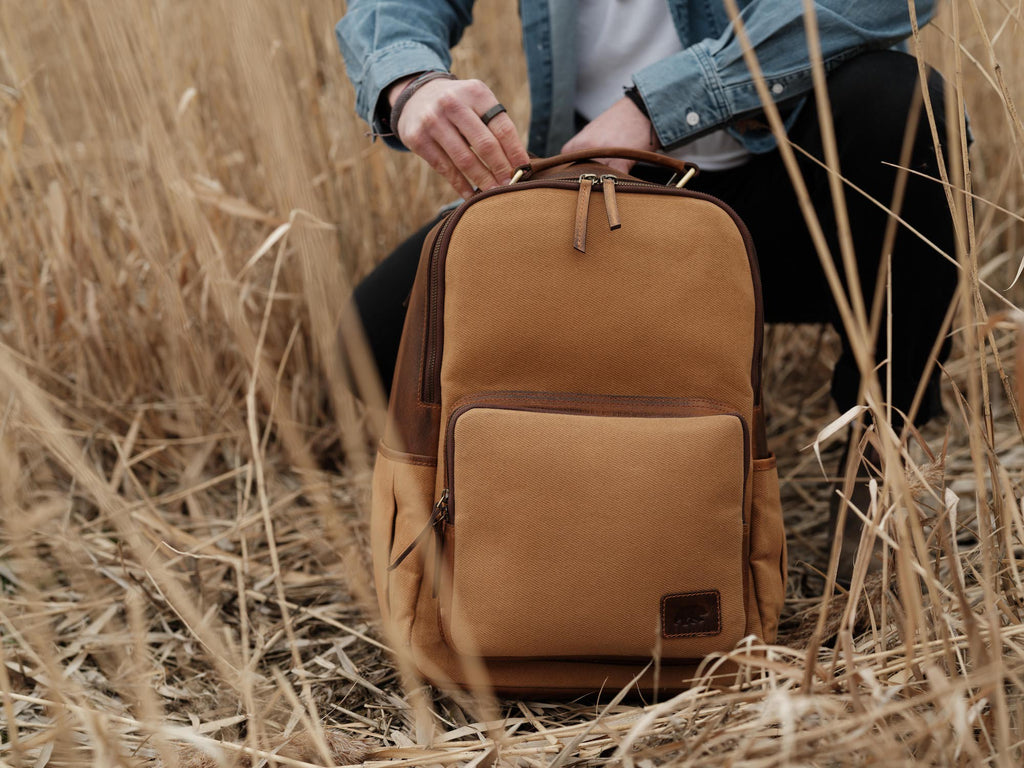 25L Traveler Canvas Backpack – Kodiak Leather 25L Traveler Canvas Backpack – Kodiak Leather