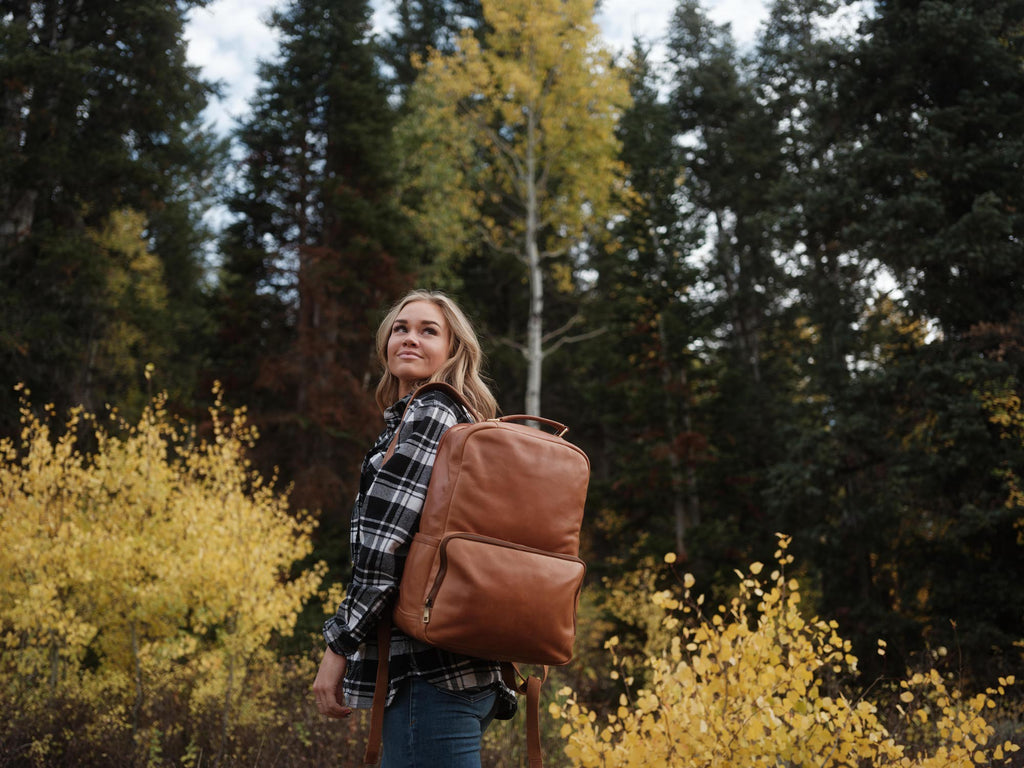 alyasha travel backpack Huslia Backpack – Kodiak Leather