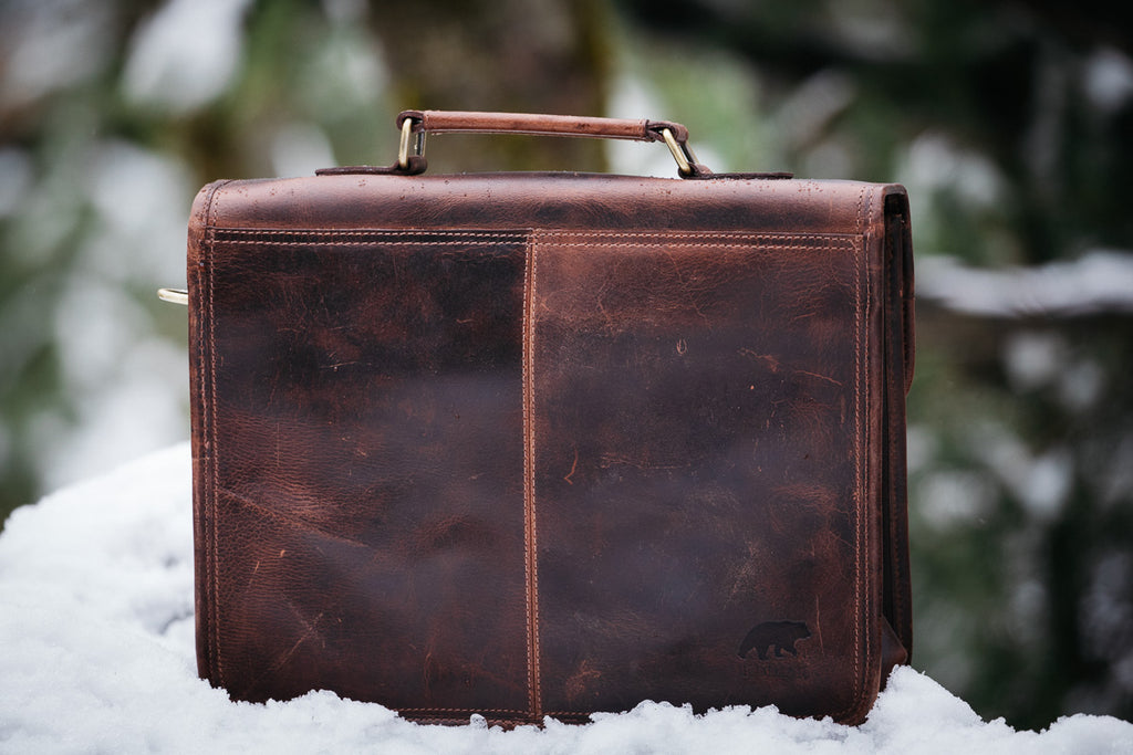 Buffalo Leather Briefcase – Kodiak Leather - Main Image