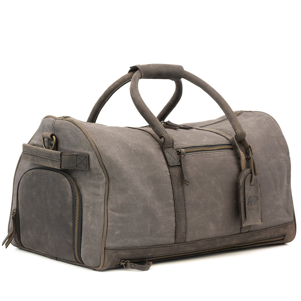 45L Canvas Weekender – Kodiak Leather