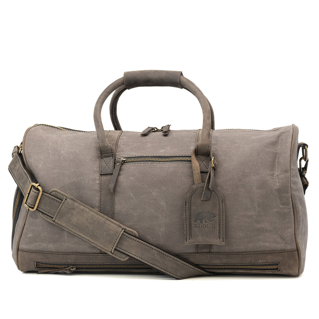 45L Canvas Weekender – Kodiak Leather