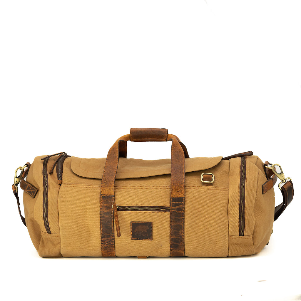 55L Nomad Canvas Duffel – Kodiak Leather