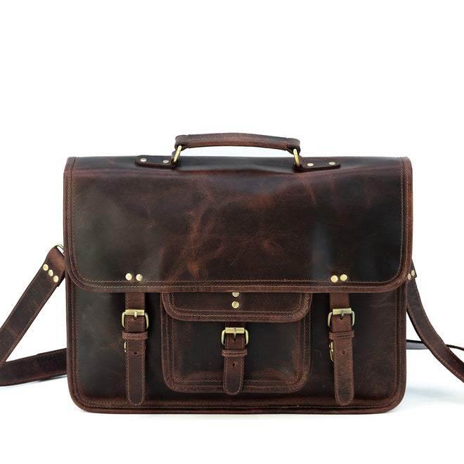 Buffalo Leather Briefcase Kodiak Leather