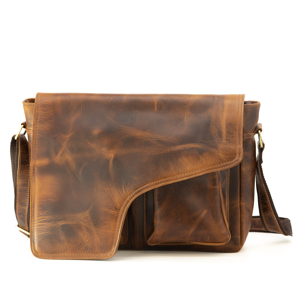 Buffalo Leather Messenger Kodiak Leather