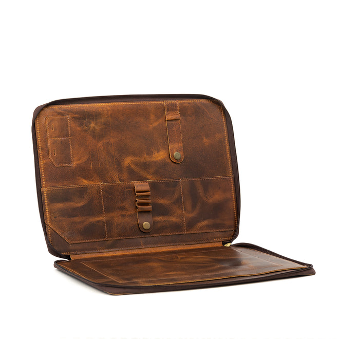 Buffalo Leather MacBook Portfolio – Kodiak Leather