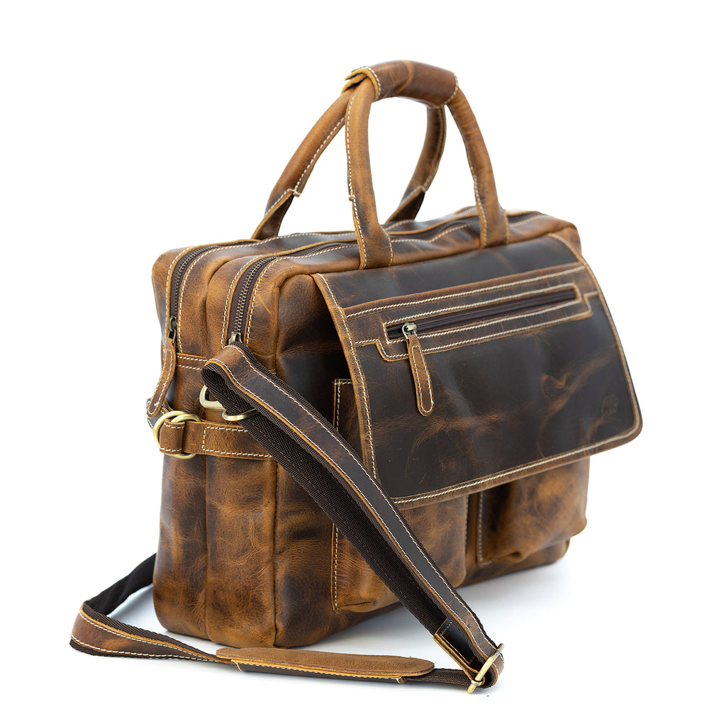 Kodiak Leather hot - BUFFALO LEATHER PILOT BAG