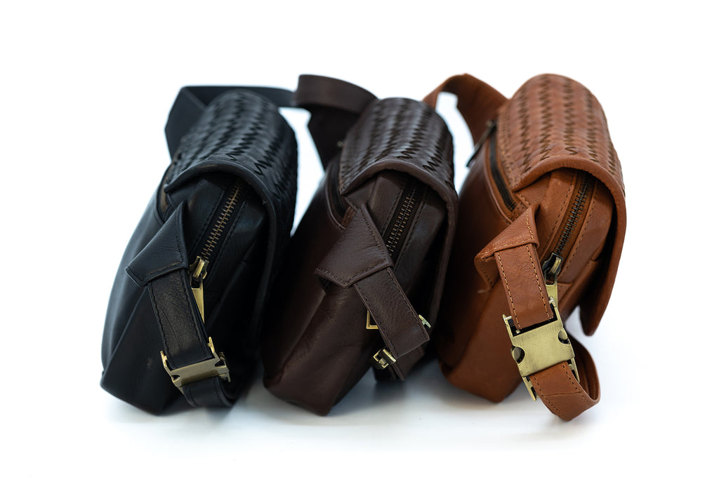 Woven Fanny Pack / Sling Bag – Kodiak Leather