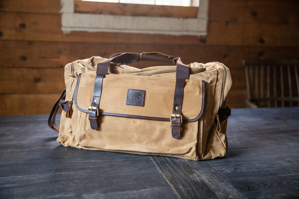 25L Denali Canvas Duffel – Kodiak Leather