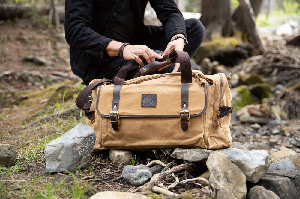25L Denali Canvas Duffel – Kodiak Leather