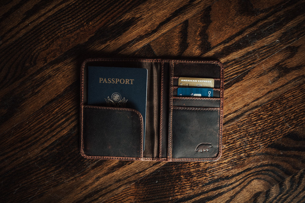 Buffalo Leather Passport Wallet – Kodiak Leather