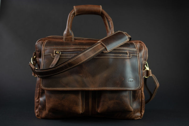 Buffalo Leather Pilot Bag Kodiak Leather