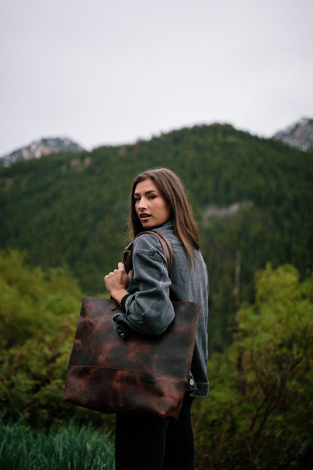 Juneau Leather Tote – Kodiak Leather