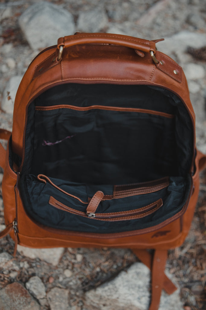 branded leather backpack Katmai Leather Backpack – Kodiak Leather
