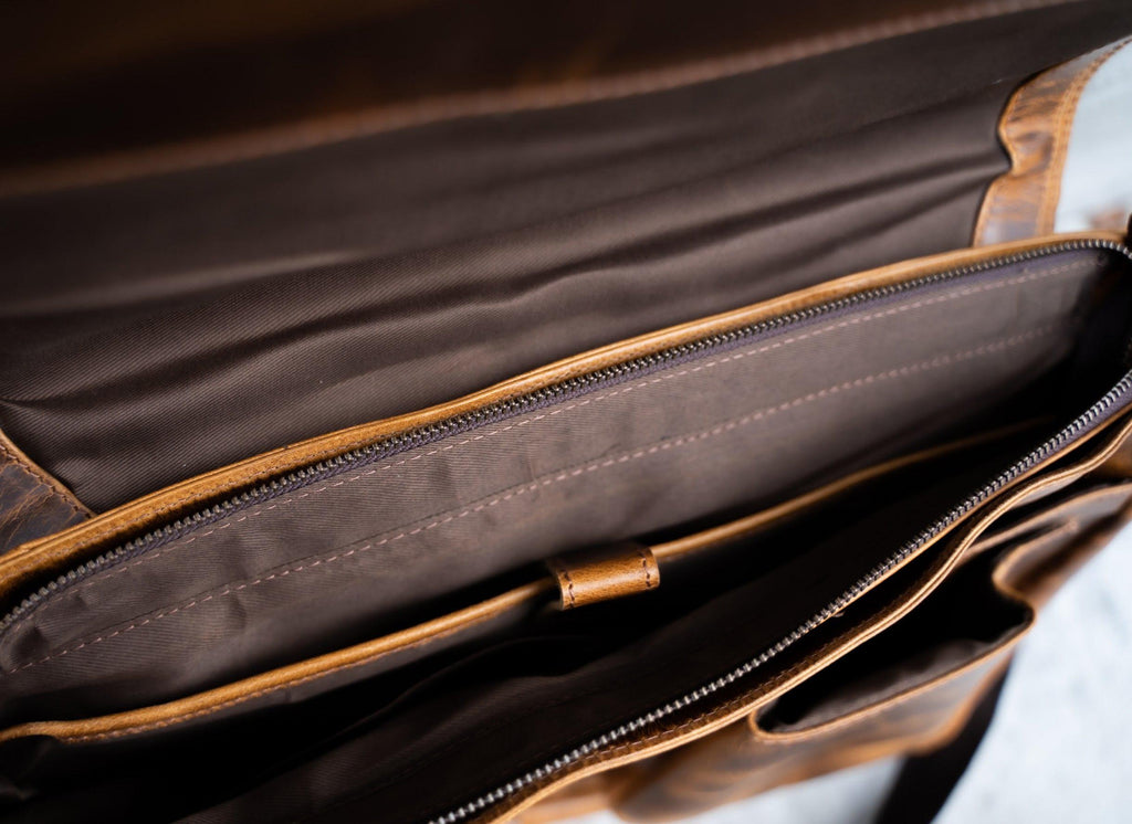 Buffalo Leather Messenger – Kodiak Leather