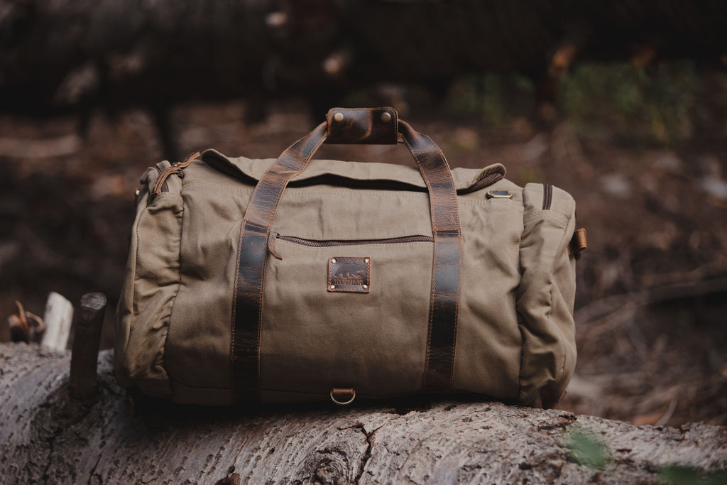 cyber monday travel canvas duffel bag 85L Nomad Canvas Duffel – Kodiak Leather